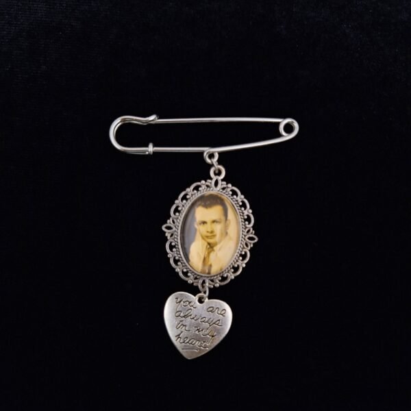 Relicario broche y corazón