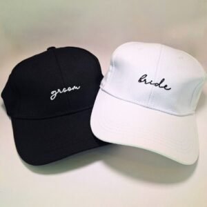 Gorra "Bride" y "Groom"