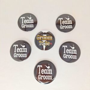 Set de Pines – Novio y Team Groom