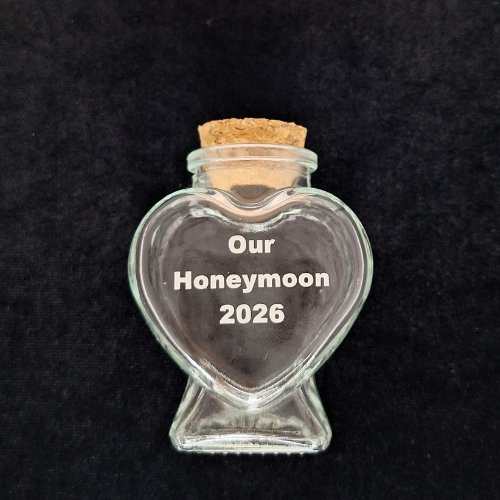 Contenedor corazón para luna de miel/boda/despedida